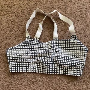 a slightly worn sports bra